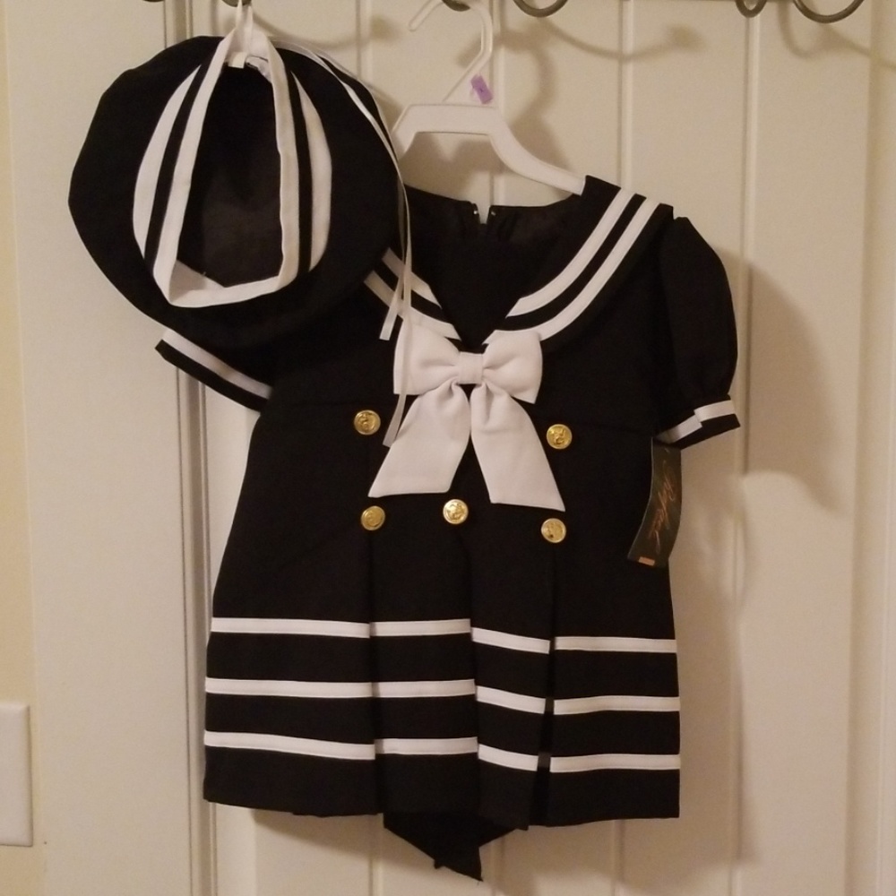 Sailor dress with hat